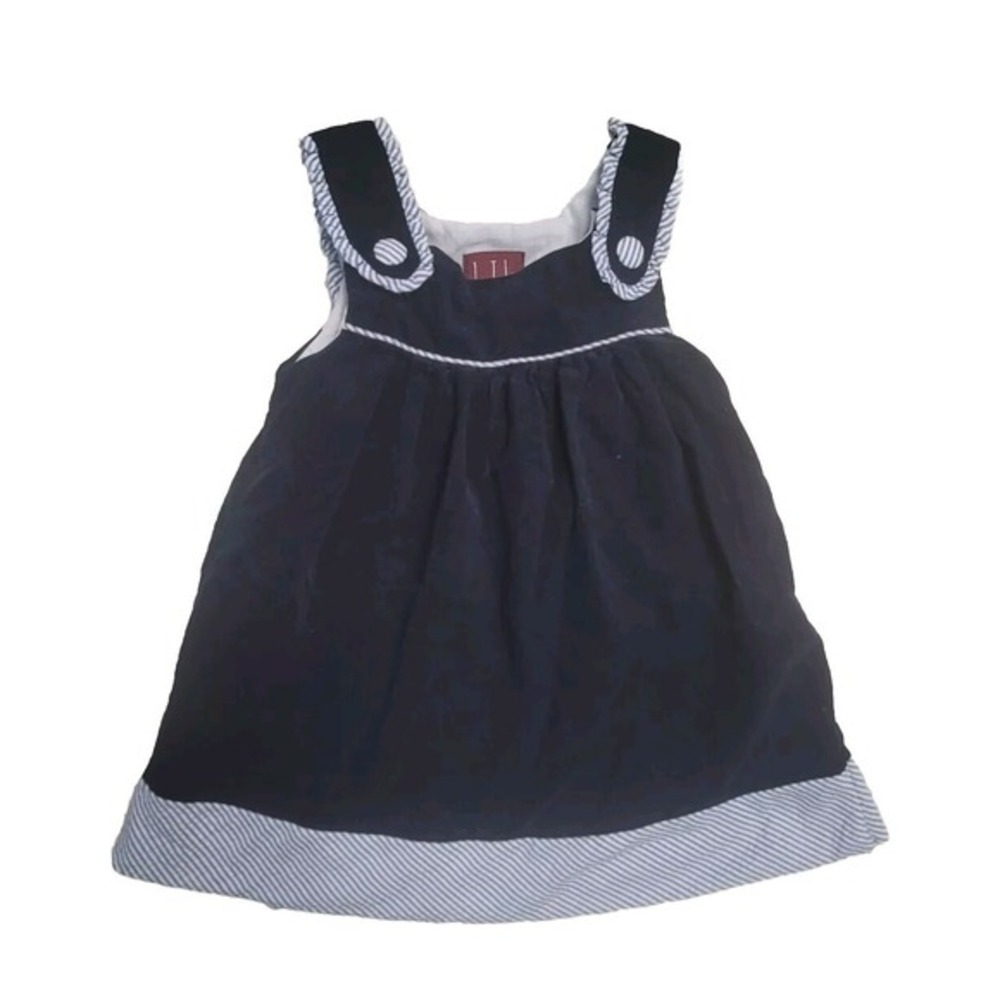 Lil Cactus Girls Dress 3 T‎ Navy Blue Curdoroy